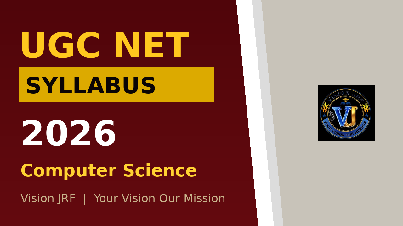 UGC NET Computer Science 2026 