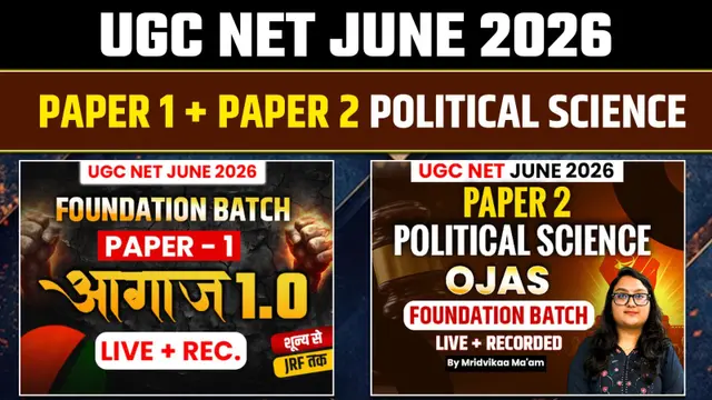 UGC NET JRF Foundation Batch